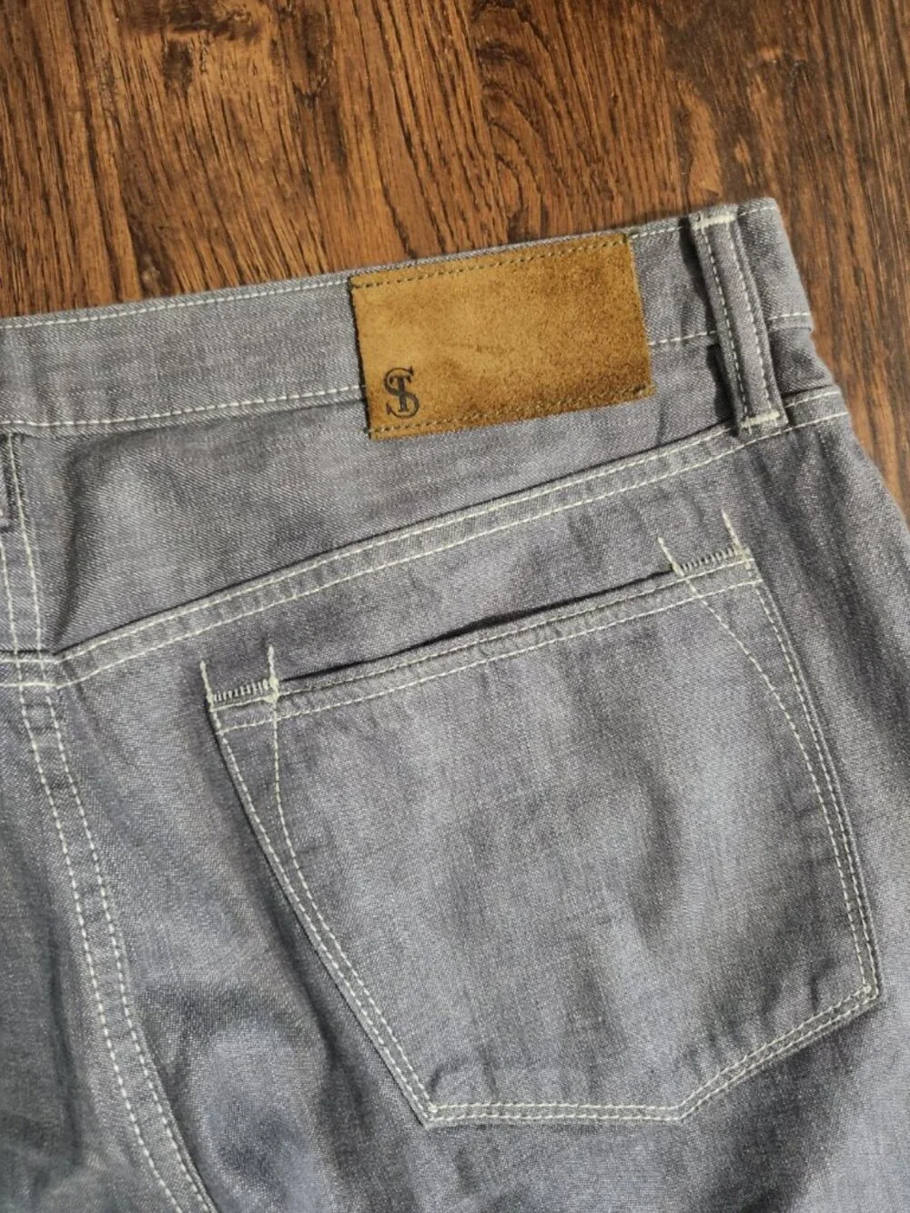 Todd Synder Slim Fit Lightweight Japanese Selvedge Button-fly Jeans Grey 35x32